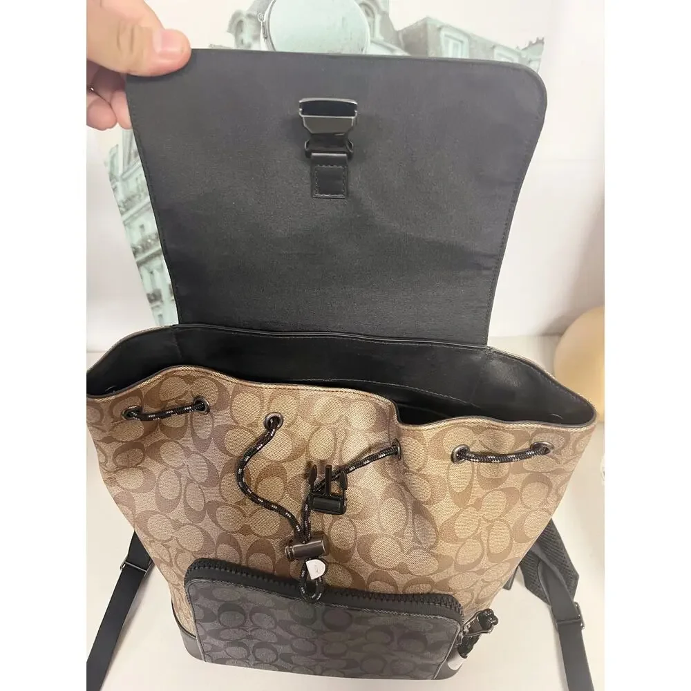 Coach C2949 Turner Backpack In Blocked Signature Canvas